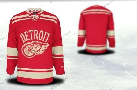 Herrar Detroit Red Wings Skräddarsydda 2012 Vinter Classci Röd Tröjor