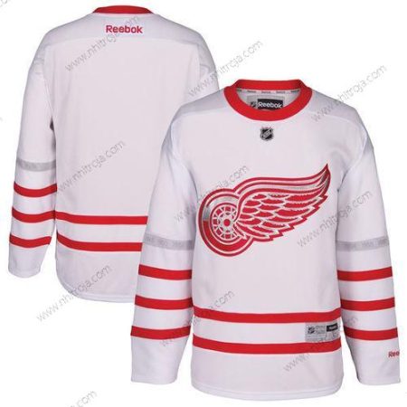 Herrar Detroit Red Wings Skräddarsydda Vit 2017 Centennial Klassisk Stitched Reebok Hockey Tröjor