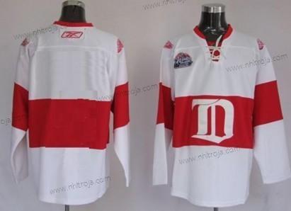 Herrar Detroit Red Wings Skräddarsydda Vit Vinter Klassisk Tröjor