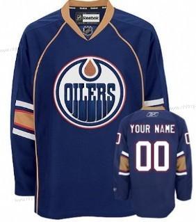 Herrar Edmonton Oilers Skräddarsydda Blå Thrid Tröjor