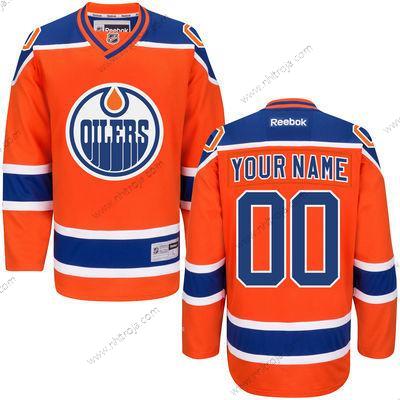 Herrar Edmonton Oilers Skräddarsydda Orange Reebok Premier Alternativ Tröjor