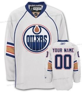 Herrar Edmonton Oilers Skräddarsydda Vit Tröjor