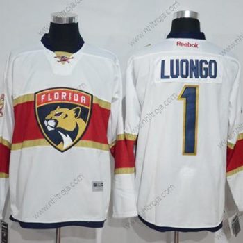 Herrar Florida Panthers #1 Roberto Luongo Vit Road Stitched NHL Tröjor