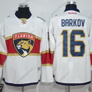 Herrar Florida Panthers #16 Aleksander Barkov Vit Road Stitched NHL Tröjor