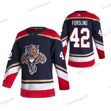 Herrar Florida Panthers #42 Gustav Forsling Marin Stitched Tröjor