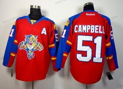 Herrar Florida Panthers #51 Brian Campbell Röd Tröjor