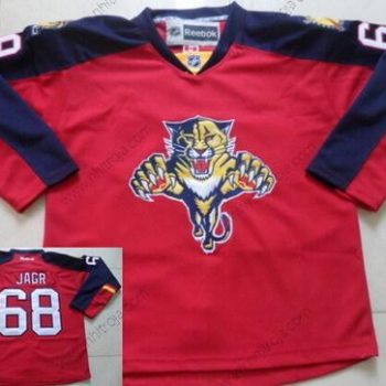 Herrar Florida Panthers #68 Jaromir Jagr Röd Tröjor