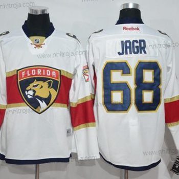 Herrar Florida Panthers #68 Jaromir Jagr Vit Road Stitched NHL Tröjor