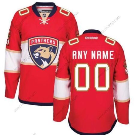 Herrar Florida Panthers Skräddarsydda Reebok Röd Premier Hemma Tröjor