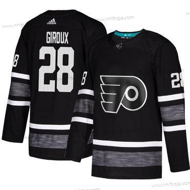 Herrar Flyers #28 Claude Giroux Svart Autentisk 2019 All-Star Stitched Hockey Tröjor