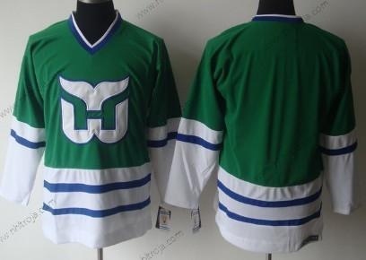 Herrar Hartford Whalers Blank Grön Retro CCM Tröjor