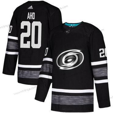 Herrar Hurricanes #20 Sebastian Aho Svart Autentisk 2019 All-Star Stitched Hockey Tröjor