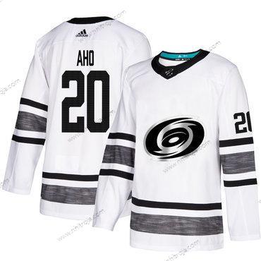 Herrar Hurricanes #20 Sebastian Aho Vit Autentisk 2019 All-Star Stitched Hockey Tröjor