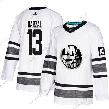 Herrar Islanders #13 Mathew Barzal Vit Autentisk 2019 All-Star Stitched Hockey Tröjor