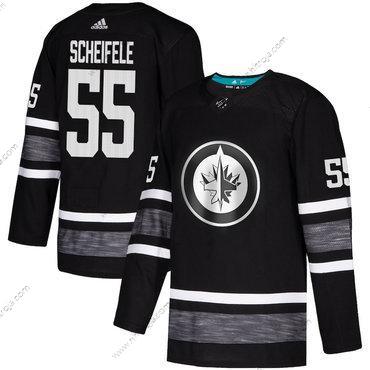 Herrar Jets #55 Mark Scheifele Svart Autentisk 2019 All-Star Stitched Hockey Tröjor