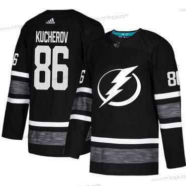 Herrar Lightning #86 Nikita Kucherov Svart Autentisk 2019 All-Star Stitched Hockey Tröjor