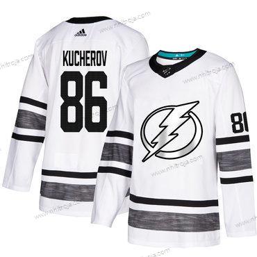 Herrar Lightning #86 Nikita Kucherov Vit Autentisk 2019 All-Star Stitched Hockey Tröjor