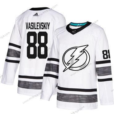 Herrar Lightning #88 Andrei Vasilevskiy Vit Autentisk 2019 All-Star Stitched Hockey Tröjor