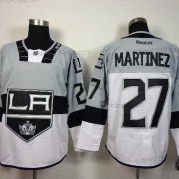 Herrar Los Angeles Kings #27 Alec Martinez 2015 Stadium Series Grå #2 Vit Tröjor