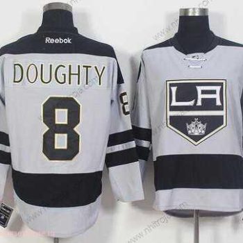 Herrar Los Angeles Kings #8 Drew Doughty Grå Alternativ Stitched NHL 2016-17 Reebok Hockey Tröjor