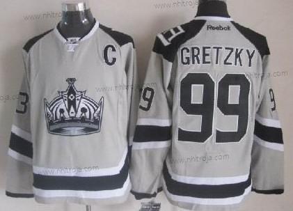 Herrar Los Angeles Kings #99 Wayne Gretzky 2014 Stadium Series Grå Tröjor