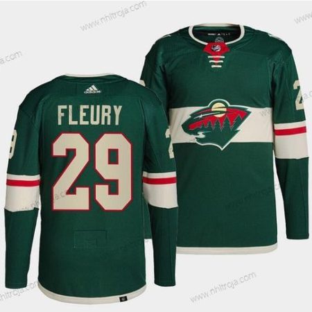 Herrar Minnesota Wild #29 Marc-Andre Fleury Grön Stitched Tröjor