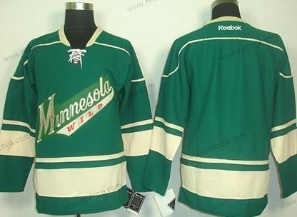 Herrar Minnesota Wild Blank Grön Tredje tröjan Tröjor