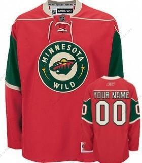 Herrar Minnesota Wild Skräddarsydda Röd Tröjor