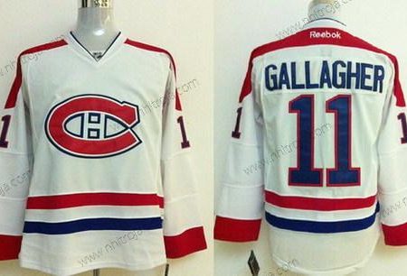 Herrar Montreal Canadiens #11 Brendan Gallagher Vit Tröjor