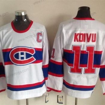 Herrar Montreal Canadiens #11 Saku Koivu Vit Retro CCM Tröjor