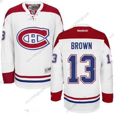 Herrar Montreal Canadiens #13 Mike Brown Reebok Vit Hockey Stitched NHL Tröjor