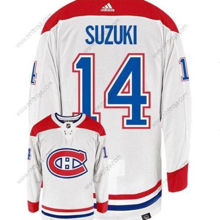 Herrar Montreal Canadiens #14 Nick Suzuki Vit Stitched Tröjor