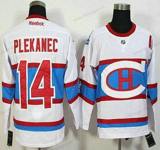 Herrar Montreal Canadiens #14 Tomas Plekanec Reebok Vit 2016 Vinter Klassisk Premier Tröjor