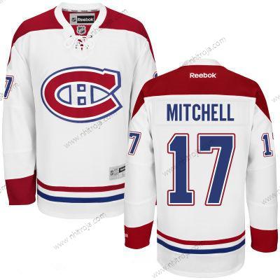 Herrar Montreal Canadiens #17 Torrey Mitchell Reebok Vit Hockey Stitched NHL Tröjor