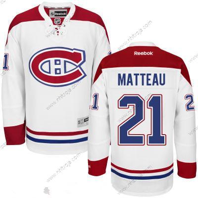 Herrar Montreal Canadiens #21 Reebok Vit Premier Skräddarsydda Hemma Tröjor