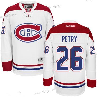 Herrar Montreal Canadiens #26 Jeff Petry Reebok Vit Hockey Stitched NHL Tröjor