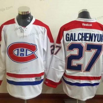 Herrar Montreal Canadiens #27 Alex Galchenyuk Reebok Vit 2015-16 Premier NHL Borta Tröjor