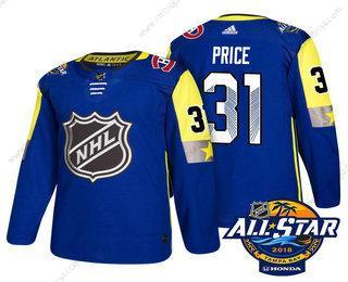 Herrar Montreal Canadiens #31 Carey Price Blå 2018 NHL All-Star Stitched Ice Hockey Tröjor