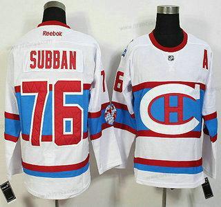 Herrar Montreal Canadiens #76 Pk Subban Reebok Vit 2016 Vinter Klassisk Premier Tröjor