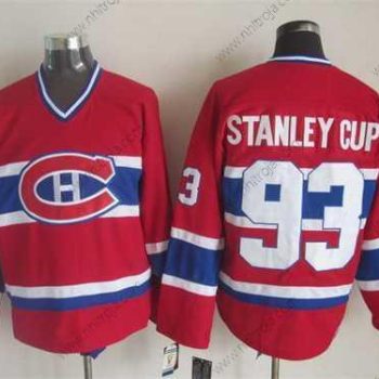 Herrar Montreal Canadiens #93 Stanley Cup Röd CCM Vintage Tröjor