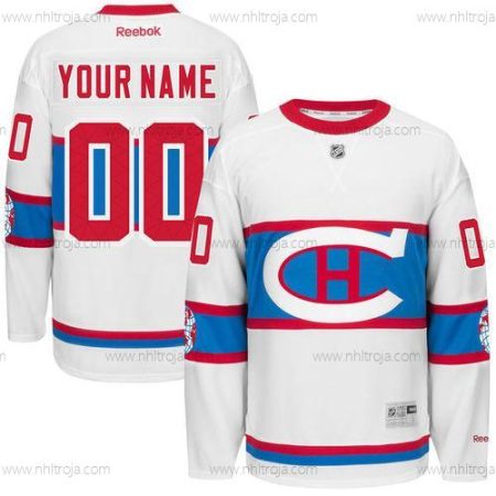 Herrar Montreal Canadiens Skräddarsydda Reebok Vit 2016 Vinter Klassisk Tröjor