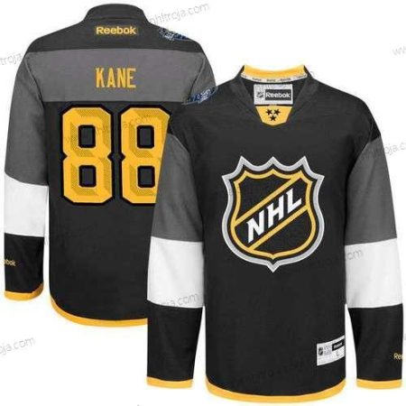 Herrar NHL #88 Patrick Kane Reebok Svart 2016 All-Star Premier Tröjor