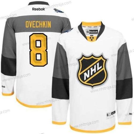 Herrar NHL Reebok #8 Alexander Ovechkin Vit 2016 All-Star Premier Tröjor