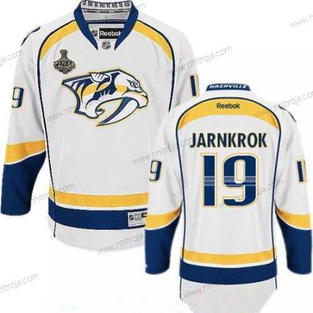 Herrar Nashville Predators #19 Calle Jarnkrok Vit 2017 Stanley Cup Finals Patch Stitched NHL Reebok Hockey Tröjor