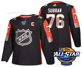 Herrar Nashville Predators #76 P.K. Subban Svart 2018 NHL All-Star Stitched Ice Hockey Tröjor