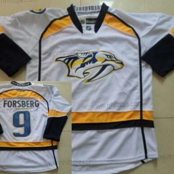 Herrar Nashville Predators #9 Filip Forsberg Vit Tröjor