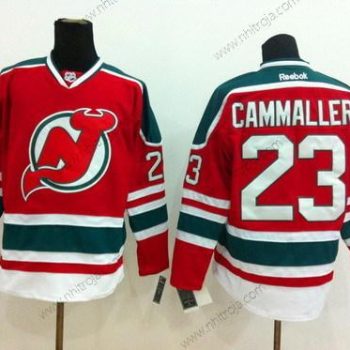 Herrar New Jersey Devils #23 Michael Cammalleri Röd With Grön Tröjor