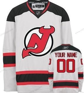 Herrar New Jersey Devils Skräddarsydda Vit Tröjor Version 2