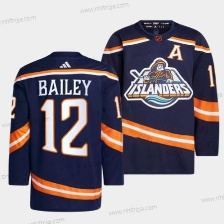 Herrar New York Islanders #12 Josh Bailey 2022 Marin Omvänd Retro 2.0 Stitched Tröjor