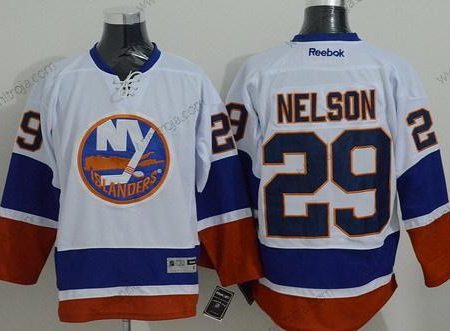 Herrar New York Islanders #29 Brock Nelson Vit Tröjor